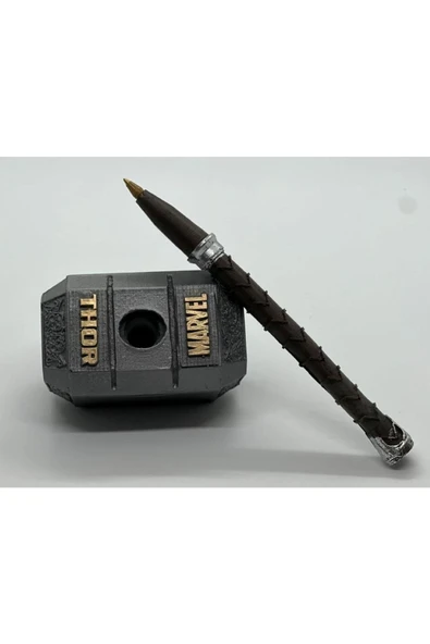 HAPPENS Thor Kalem Mjolnir Çekiç Kalem Aparatı Tükenmez Kalem - 3