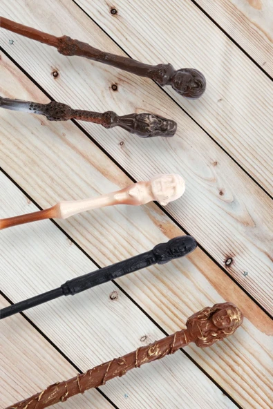 HAPPENS Harry Potter Asası 5'li Asa Seti Harry Hermione Voldemort Dumbledore Snape - 2