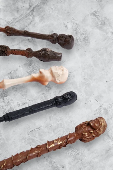 HAPPENS Harry Potter Asası 5'li Asa Seti Harry Hermione Voldemort Dumbledore Snape - 3