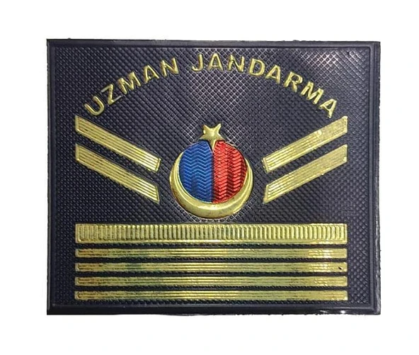 Single Sword Uzman Jandarma Yazılı Asayiş Plastik Rütbe