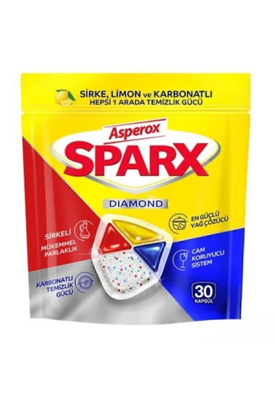 Asperox Sparx Bulaşık Makinesi Deterjanı 30 Tablet