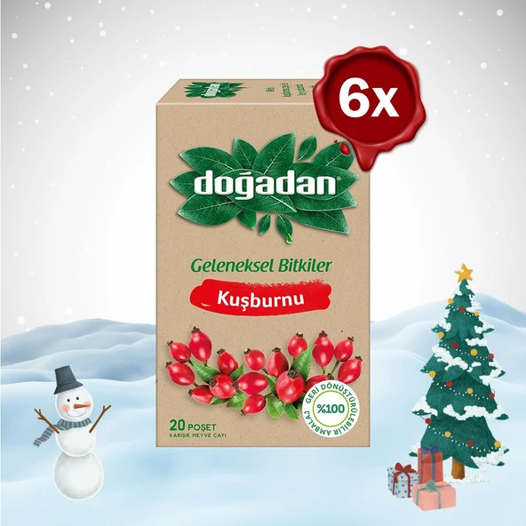 Doğadan Yılbaşı Paketi Kuşburnu Çayı 20'li x 6 - 1