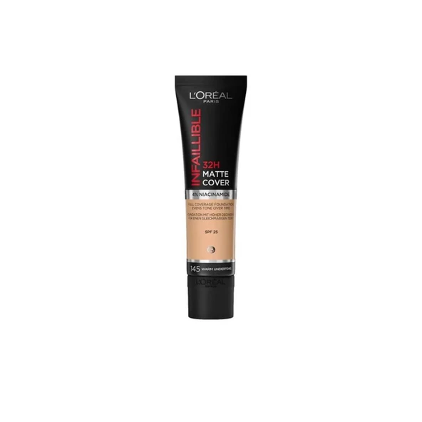 Loreal Paris Infaillible 32H Matte Cover Yüksek Kapatıcı Fondöten - 155 Soğuk Alt Ton 30 ml