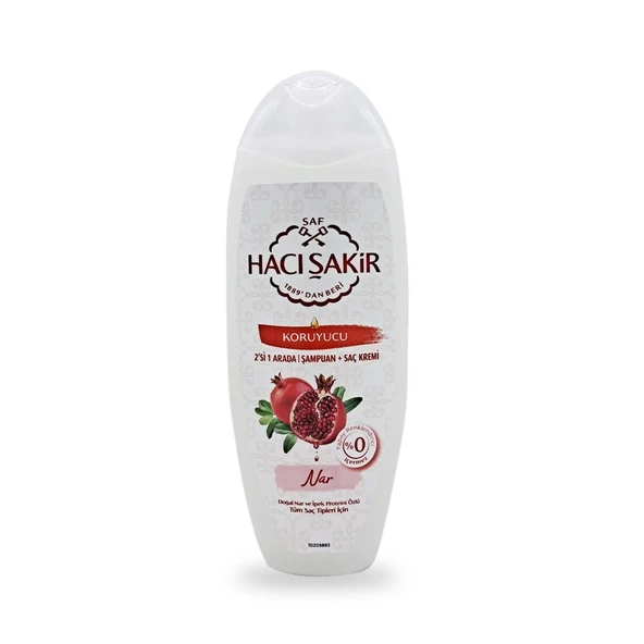 Hacı Şakir Nar 2si 1 Arada Şampuan Koruyucu 500 ml