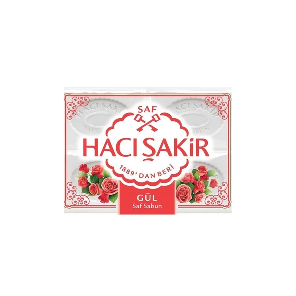 Hacı Şakir Gül Kokulu Banyo Sabunu 4 x 150 gr ürün görseli