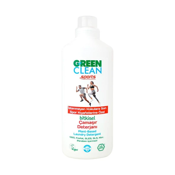 Green Clean Sports Bitkisel Çamaşır Deterjanı 1000 ml ürün görseli