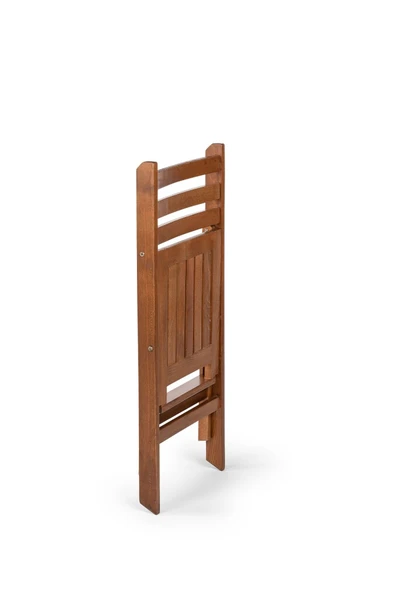 İspanya Takım (Masa 60x100) - Katlanır, Ahşap Bahçe, Teras, Balkon Takım - 3