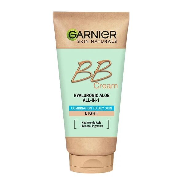 Garnier BB Krem Hyaluronic Aloe Yağlı Karma Ciltler Açık Ton 50 ml - 1