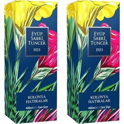 Eyüp Sabri Tuncer Hatıralar Kolonyası 400 Ml Silindir Cam Şişe x 2 ürün görseli