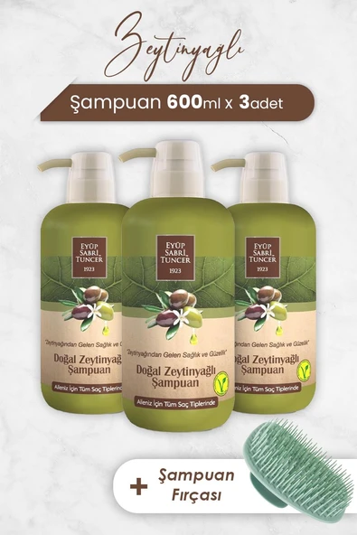 Eyüp Sabri Tuncer Doğal Zeytinyağlı Şampuan 600 ml Pet Şişe ürün görseli