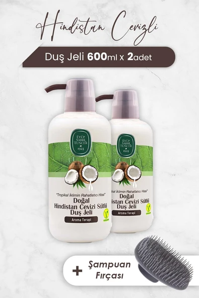 Eyüp Sabri Tuncer Doğal Hindistan Cevizi Sütlü Duş Jeli 600 ml ürün görseli