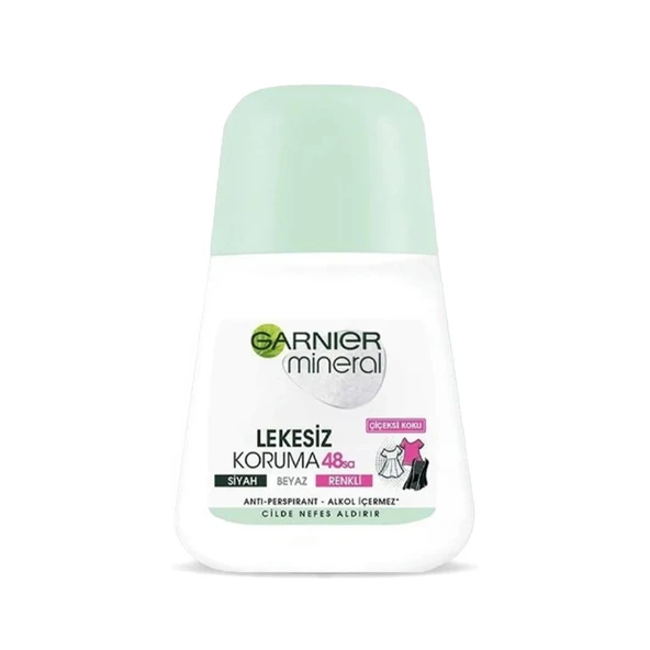 Garnier Mineral 48H Lekesiz Koruma Çiçeksi Koku Roll-On 50 ml