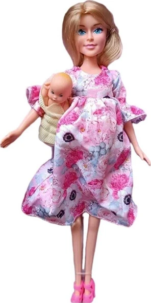 Karnı Açılan Hamile Bebek Kaliteli Model Bebek Ve Bebeği - Resim 5