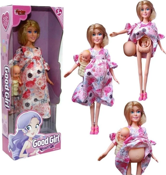 Karnı Açılan Hamile Bebek Kaliteli Model Bebek Ve Bebeği - Resim 3