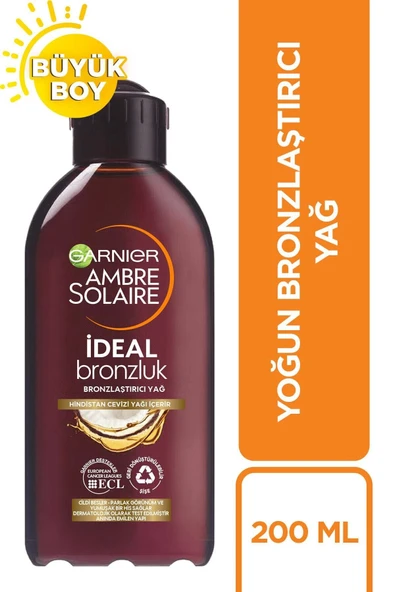 Garnier Ambre Solaire Bronzlaştırıcı Yağ Hindistan Cevizi 200 ml