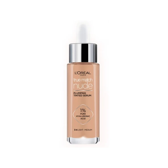 Loreal Paris True Match Nude Fondöten Serum 3-4 Light-Medium