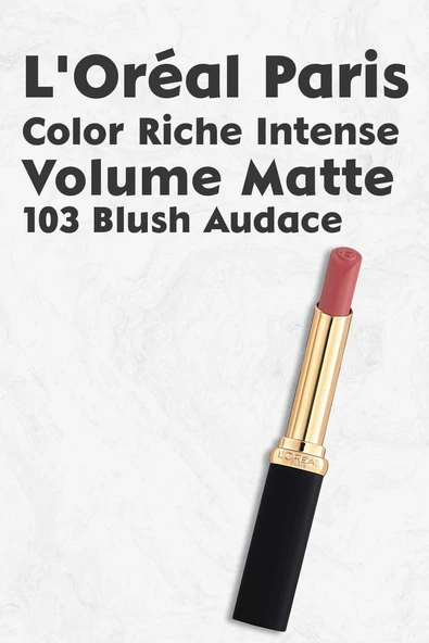 Loreal Paris Color Riche Intense Volume Matte - 103 Blush Audace - 1