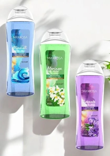 Maxrosa Duş Jeli Karma Paket 750ML 3 Adet