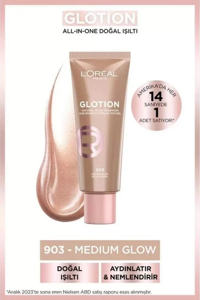 Loreal Paris Glotion All-In-One Doğal Işıltı - 903 Medium Glow 40 ml ürün görseli