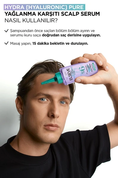 Elseve Hydra[hyaluronic] Pure Salisilik Asit Içeren Yağlanma Karşıtı Peeling Etkili Saç Derisi Serumu 102ml - 5