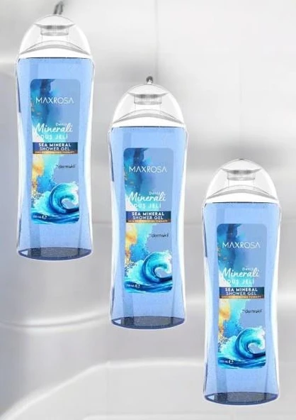 Maxrosa Duş Jeli Deniz Minerali 750ML x3 Adet