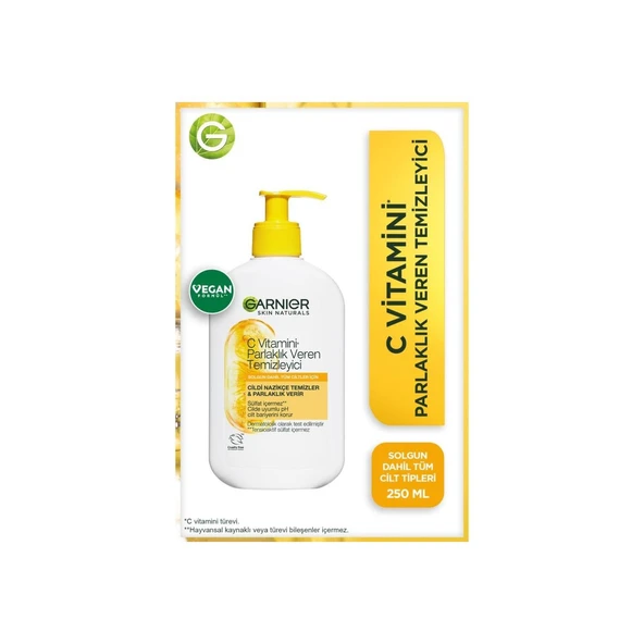 Garnier C Vitamini Parlaklık Veren Temizleyici 250 ml