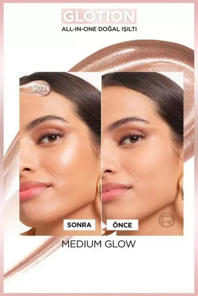Loreal Paris Glotion All-In-One Doğal Işıltı - 903 Medium Glow 40 ml - Resim 5