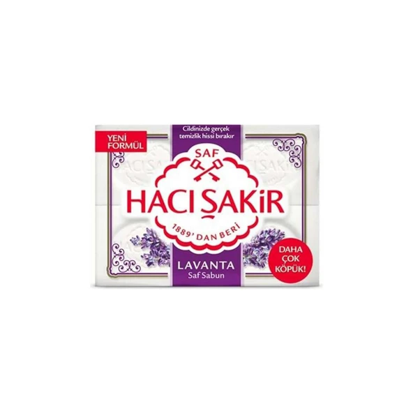 Hacı Şakir Lavanta Kokulu Banyo Sabunu 4 x 150 gr