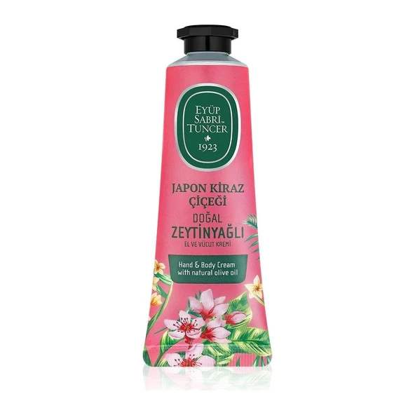 Eyüp Sabri Tuncer Japon Kiraz Çiçeği Doğal Zeytinyağlı El Ve Vücut Kremi 50 Ml