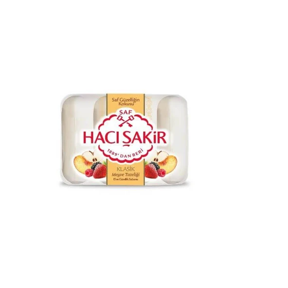 Hacı Şakir Meyve Tazeliği Katı Sabun 4 x 70 ml
