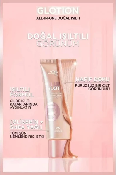 Loreal Paris Glotion All-In-One Doğal Işıltı - 903 Medium Glow 40 ml - Resim 3