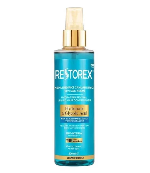 Restorex Hydra Nemlendirici Canlandırıcı Bakım Sıvı Saç Kremi 200 Ml