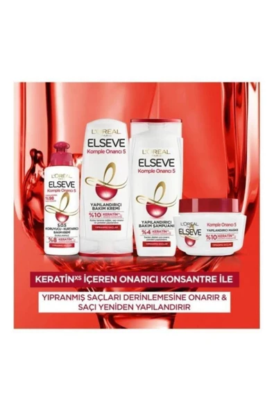 Elseve 3'lü Komple Onarıcı 5 Yapılandırıcı Bakım Kremi 390 Ml Seti - 5