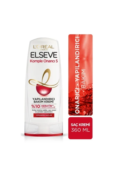 Elseve Marka: Komple Onarıcı 5 Yapılandırıcı Bakım Saç Kremi 360 Ml Kategori: Saç Kremi