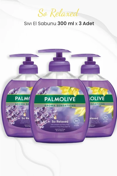 Palmolive Aroma Sensations So Relaxed Sıvı Sabun 300 ml x 3 Adet ürün görseli