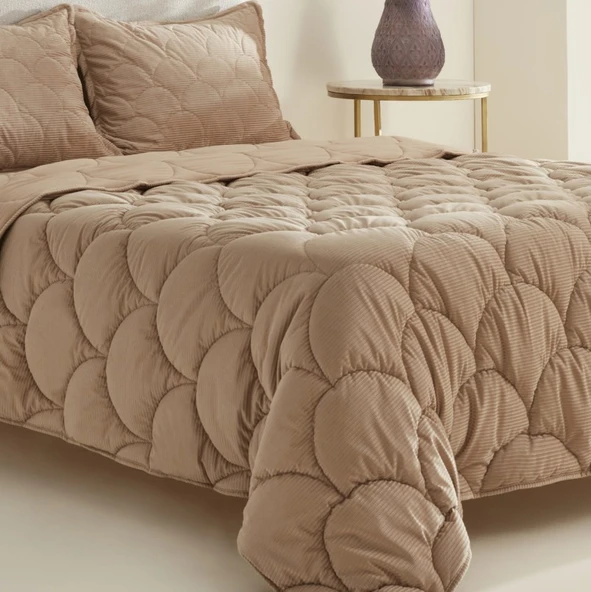Karaca Home Cowrie Bej Luxury Çift Kişilik Comfort Set - 2