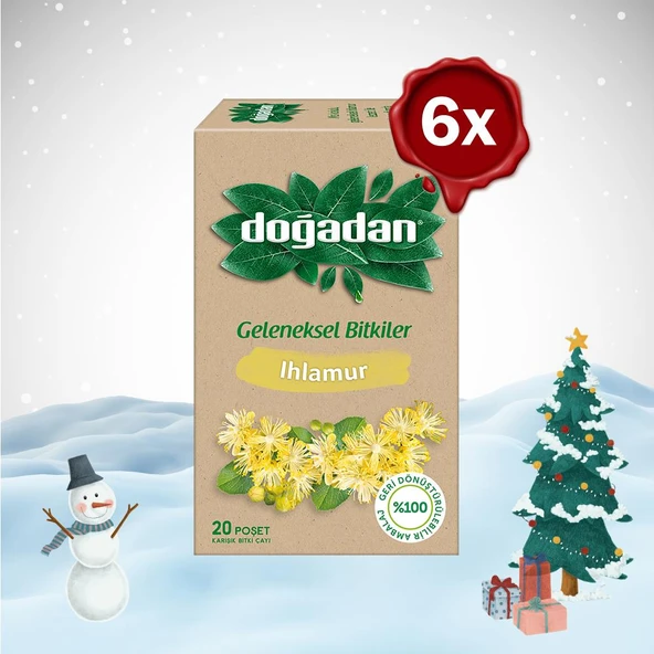 Doğadan Yılbaşı Paketi Ihlamur Çayı 20'li x 6 ürün görseli