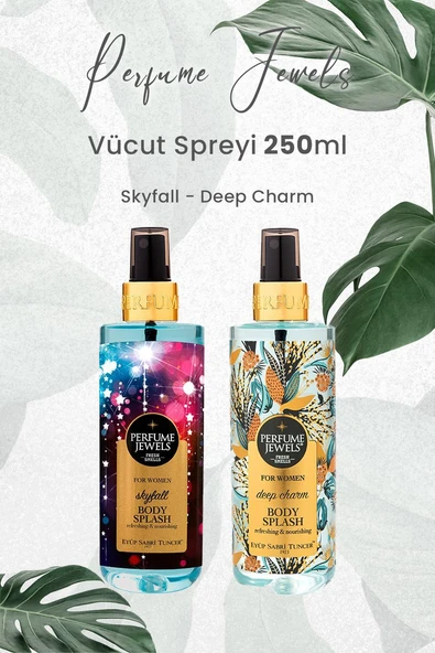 Eyüp Sabri Tuncer Vücut Spreyi Skyfall 250 ml ve Deep Charm 250 ml ürün görseli