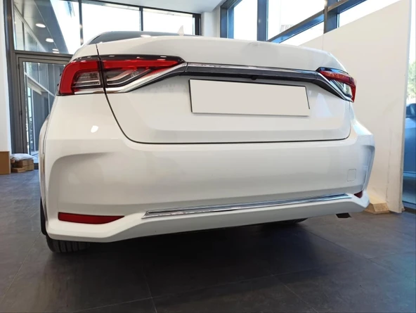 COROLLA 2019+ IÇIN UYUMLU ARKA SIS TAMPON ALT NİKELAJI - 3