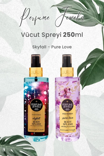 Eyüp Sabri Tuncer Vücut Spreyi Skyfall 250 ml ve Pure Love 250 ml