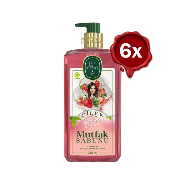 Eyüp Sabri Tuncer Çilek Mutfak Sabunu 750 ml x 6 ürün görseli