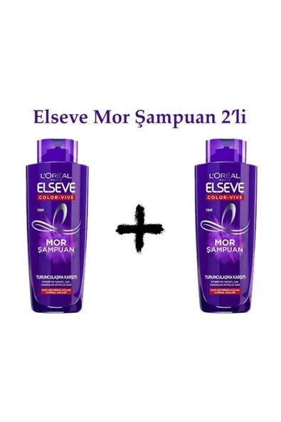 Elseve Mor Şampuan 200 ml 2 Adet