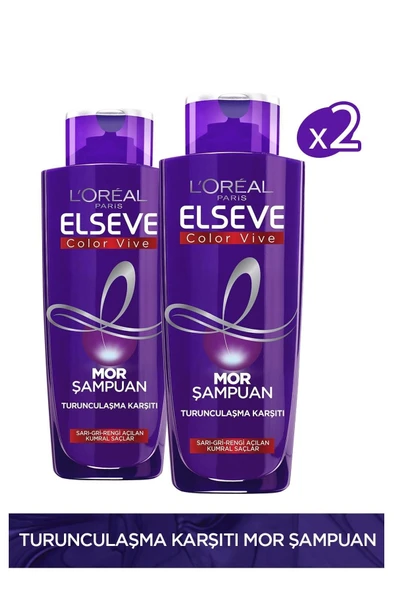Elseve Mor Şampuan 200 ml 2 Adet