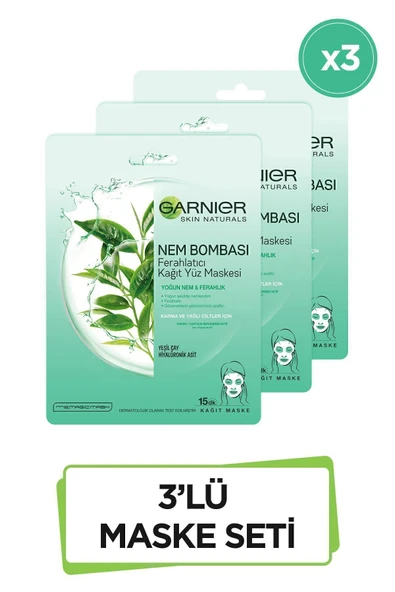 Nem Bombası Ferahlatıcı Kağıt Maske 28Gr 3'lü ürün görseli