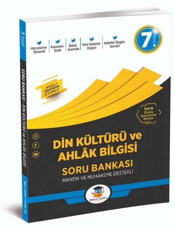 7. Sınıf Din Kültürü Soru Bankası Zeka Küpü Yayınları
