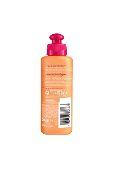 Elseve Loreal Dream Long Bye Bye Makas Saç Bakım Kremi 200 Ml - Resim 3