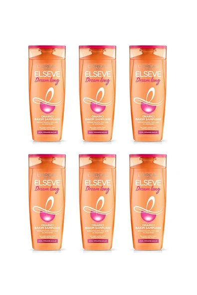 Elseve Dream Long Onarıcı Bakım Şampuanı 360 Ml X 6 Adet