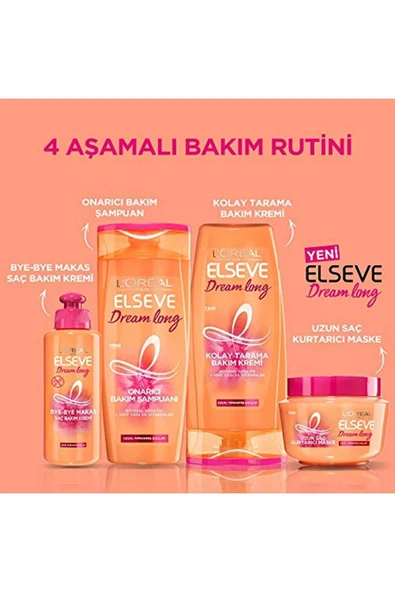 Elseve L'oréal Paris Dream Long Bye-bye Makas Saç Bakım Kremi, 200 Ml - Resim 4