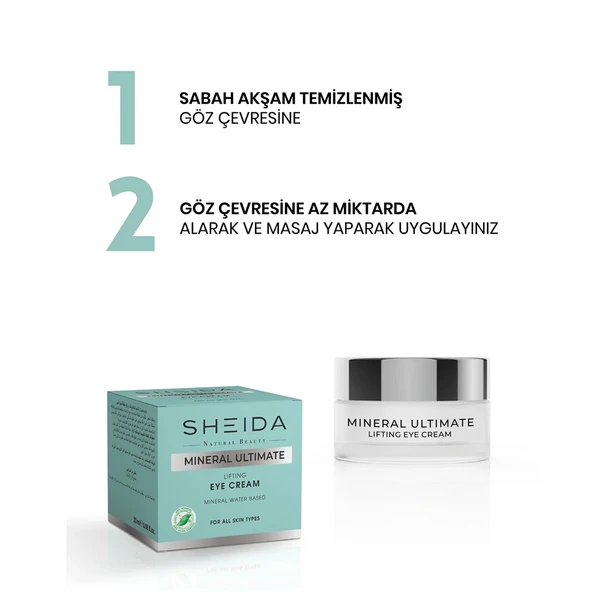 Sheida Mineral Ultimate Toparlayıcı Göz Kremi 20 ml - 4