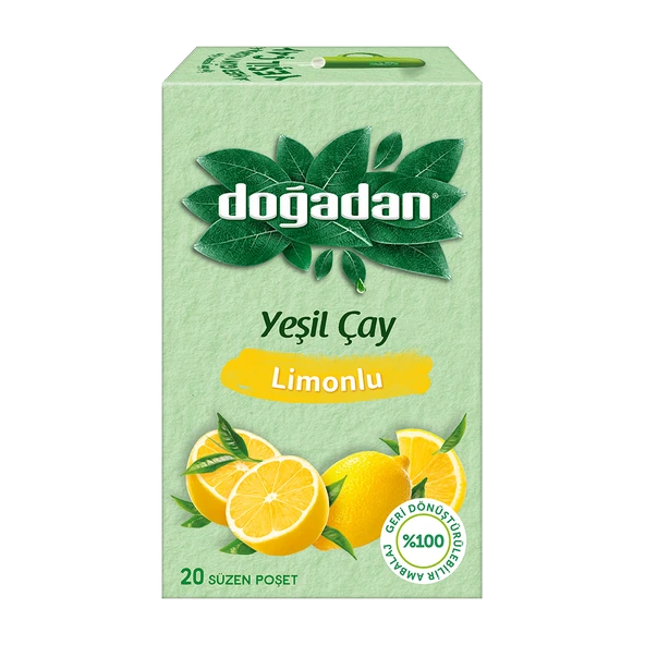 Doğadan Yeşil çay Limonlu 20'li
